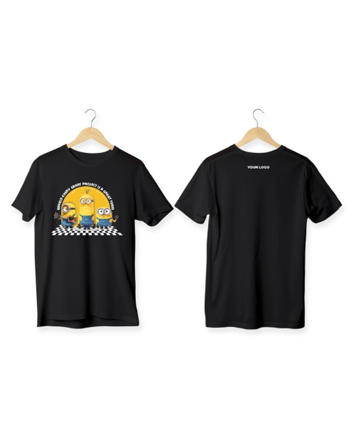 Great team Pima Round Neck T-Shirt -Black